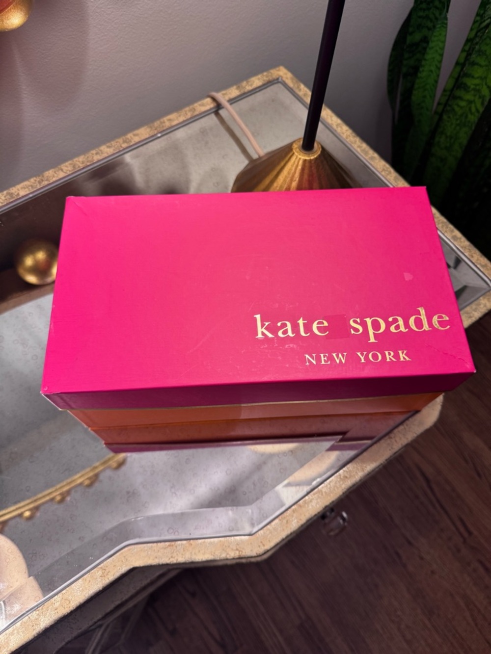 Kate Spade Black Suede Gold Studded Heels Pumps - Size 9 - Picture 13 of 13